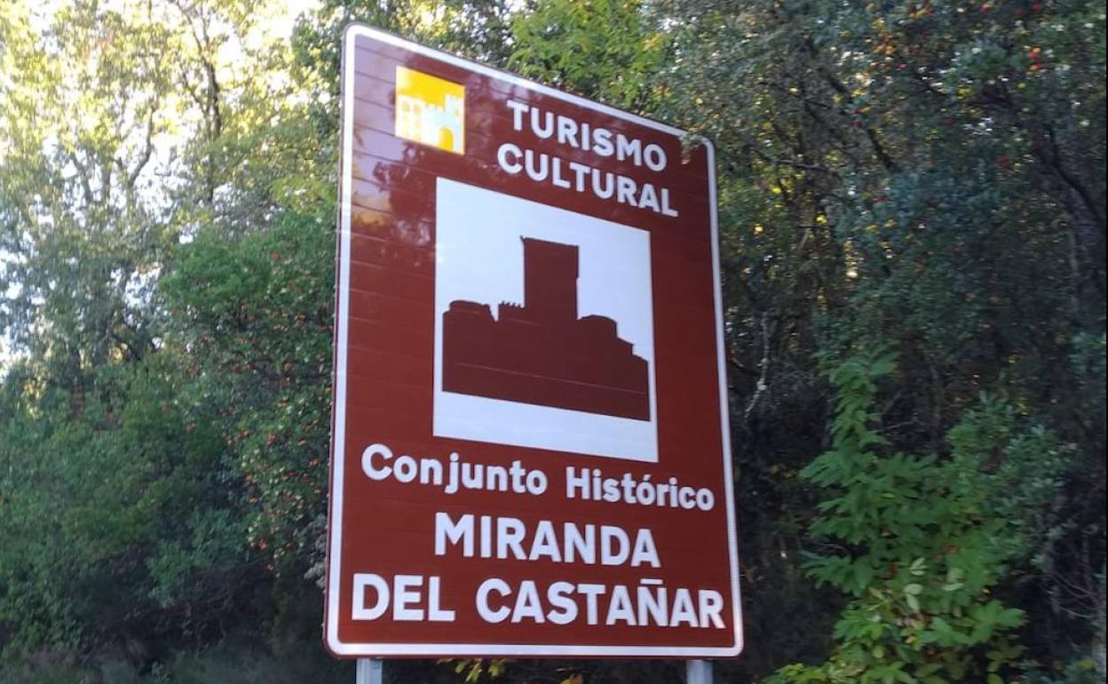Señal en Miranda del Castañar.