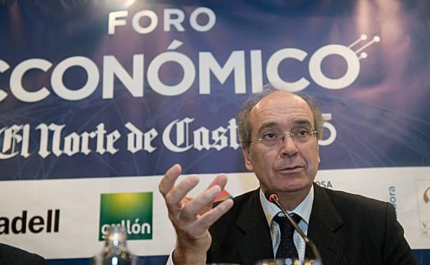 Cirus Andreu, durante su intervención en el Foro Económico de El Norte de Castilla. 