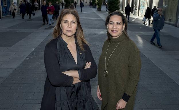 Teresa Matamoros y Lorena del Carmen Alfaro, en Valladolid. 