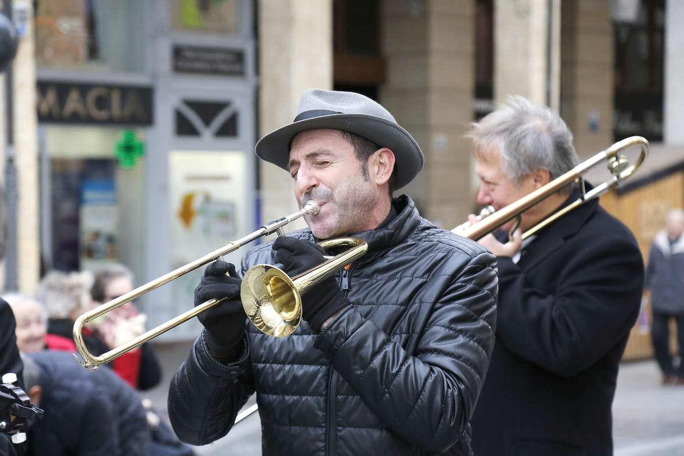 Jazz en la calle mayor.