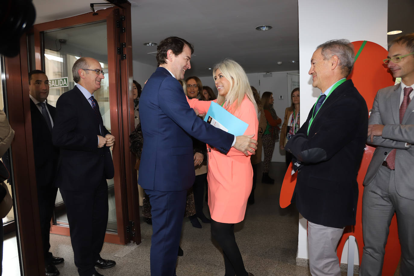 El presidente de la Junta, Alfonso Fernández Mañueco, acude al acto. 