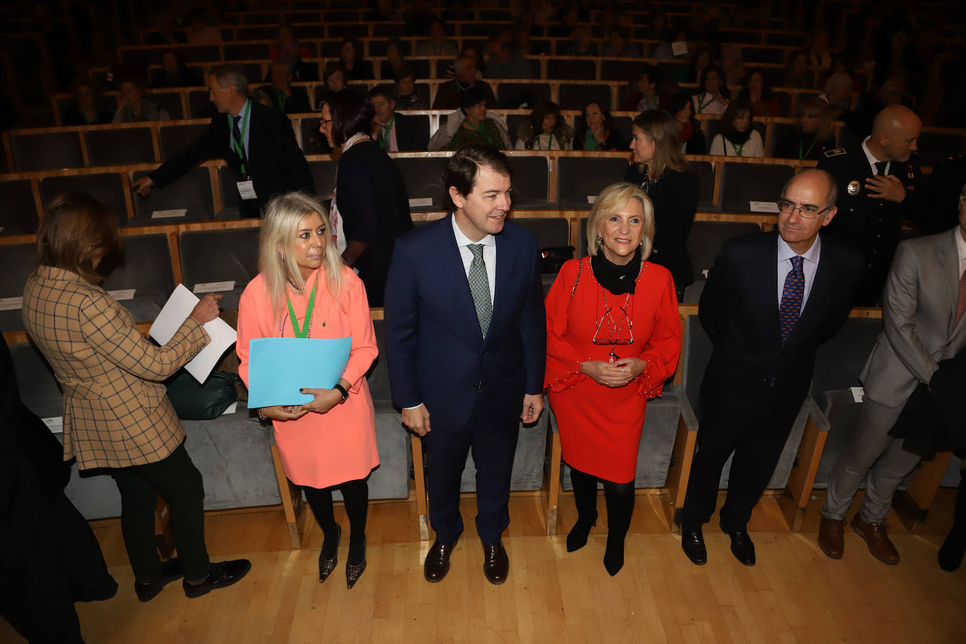 El presidente de la Junta, Alfonso Fernández Mañueco, acude al acto. 