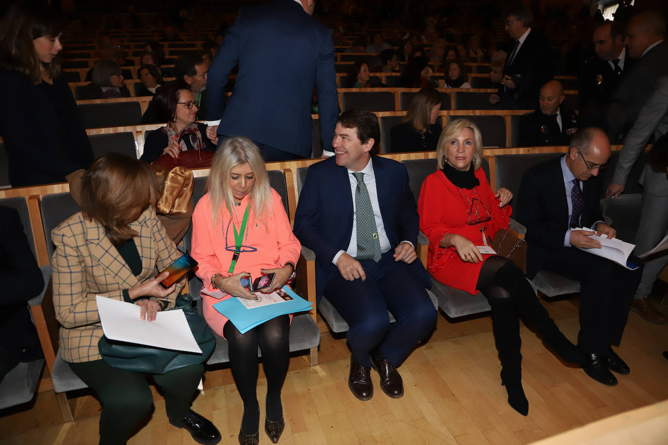 El presidente de la Junta, Alfonso Fernández Mañueco, acude al acto. 