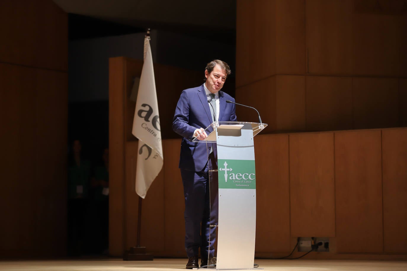 El presidente de la Junta, Alfonso Fernández Mañueco, acude al acto. 