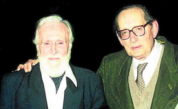 Delibes con su amigo Francisco Pino. 