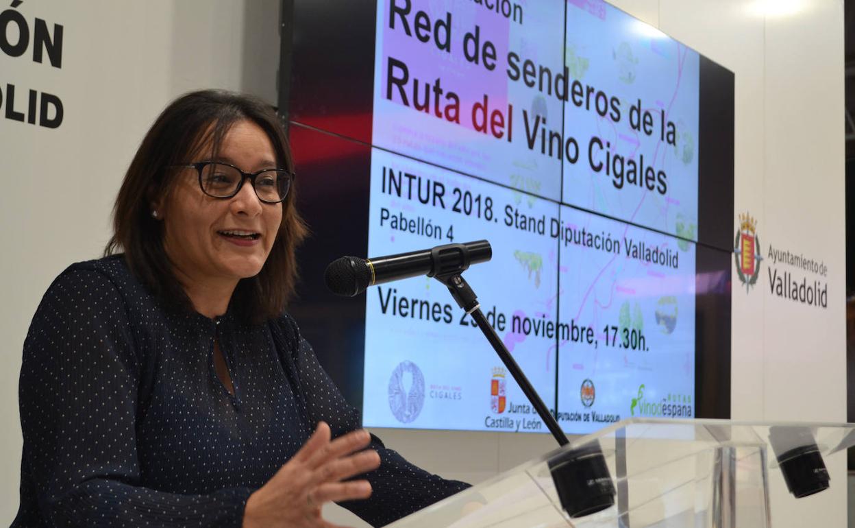 Inés Salas, presidenta de la Ruta del Vino Cigales. 