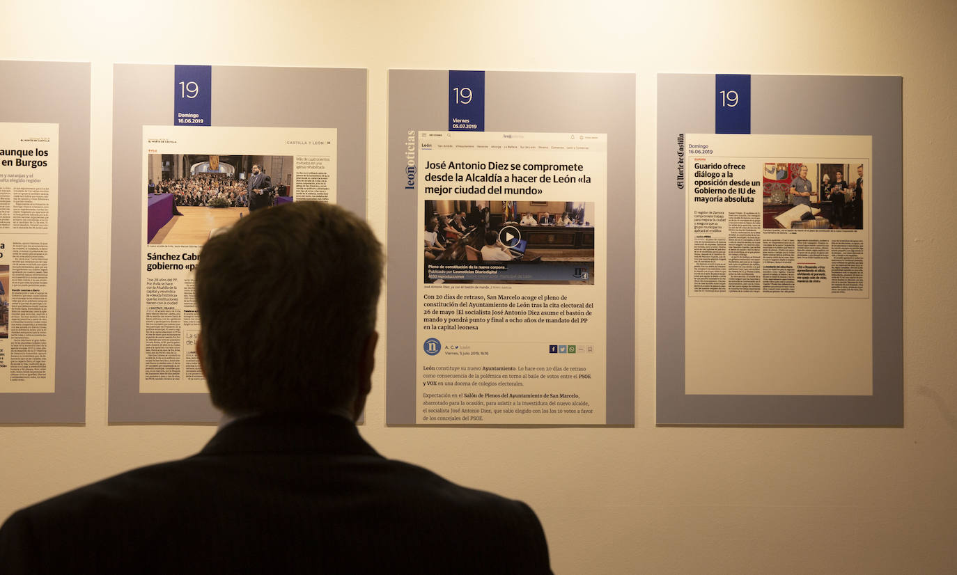 Las Cortes de Castilla y León y El Norte de Castilla reúnen en una exposición, a partir de la completa hemeroteca del diario decano de la prensa española, los hitos de los 11 comicios locales desde 1979
