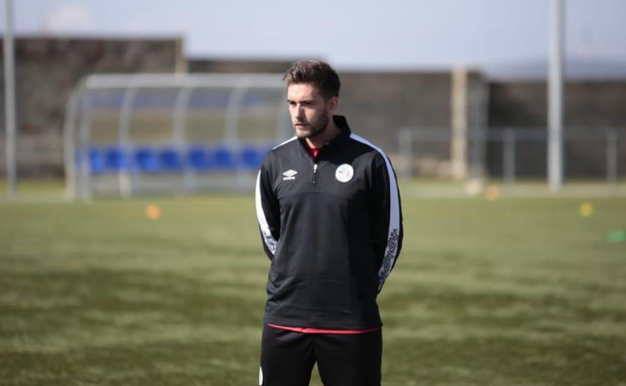 Pablo Cortés, duante un entrenamiento.