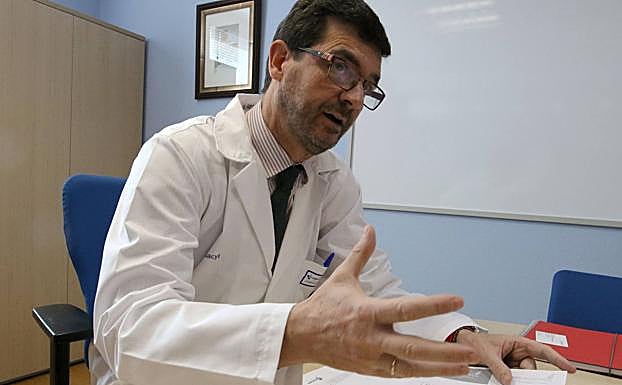 Jorge Elizaga, gerente de Asistencia Sanitaria de Segovia, durante la entrevista con El Norte de Castilla. 