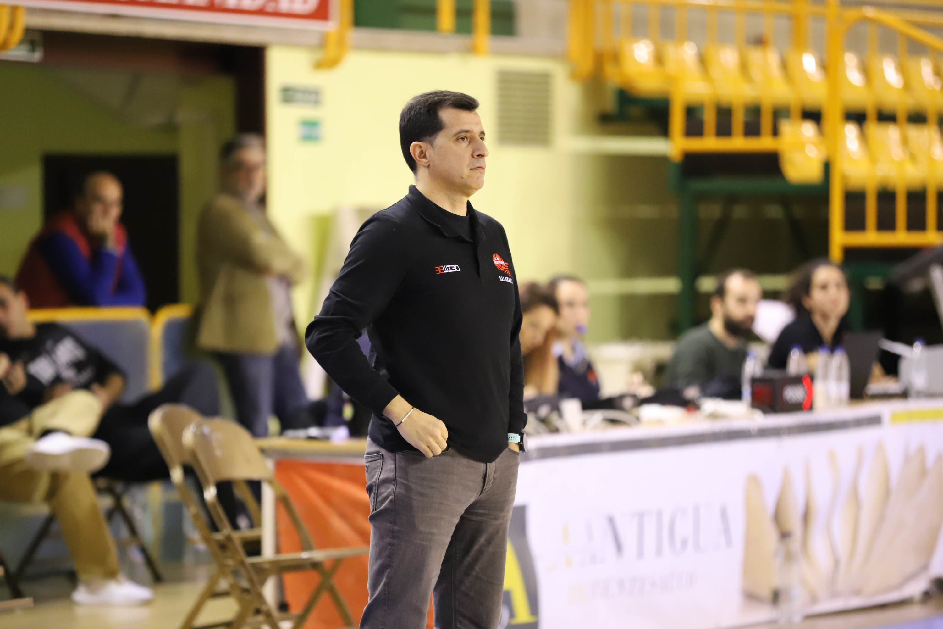 Los jugadores, durante el encuentro de este sábado.