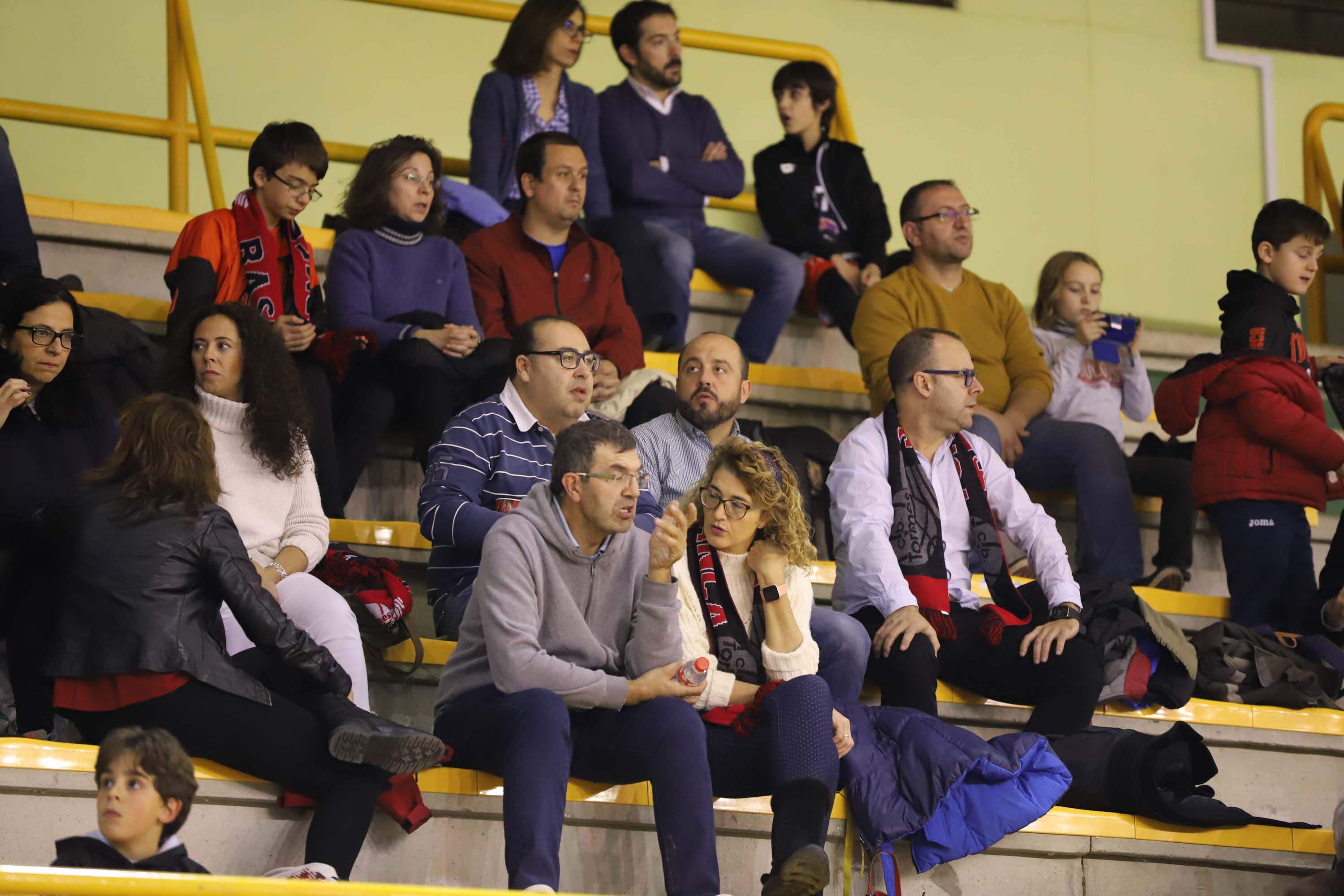 Los jugadores, durante el encuentro de este sábado.