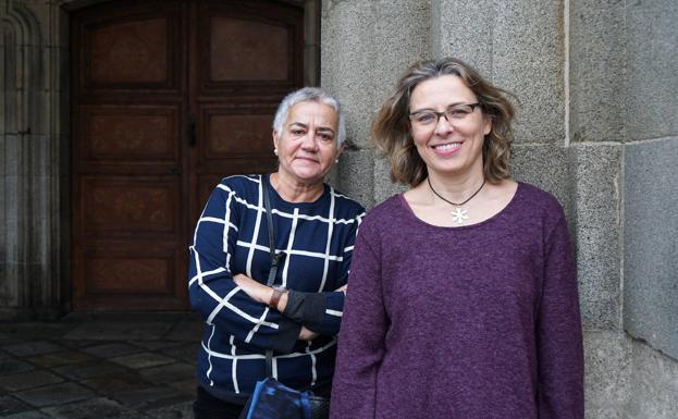 Isabel Alonso, presidenta de DMD de Cataluña, y Mercedes Martín, de DMD Salamanca.