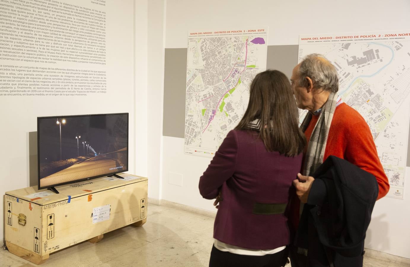 Un conjunto de mapas de los diferentes distritos de la ciudad en los que aparecen marcados los lugares que demandan acciones con las que ahuyentar riesgos para la ciudadanía