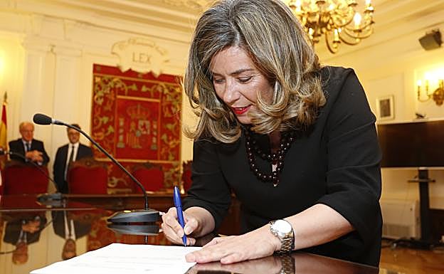 La exgerente del Partido Popular en León, Yolanda Gutiérrez.