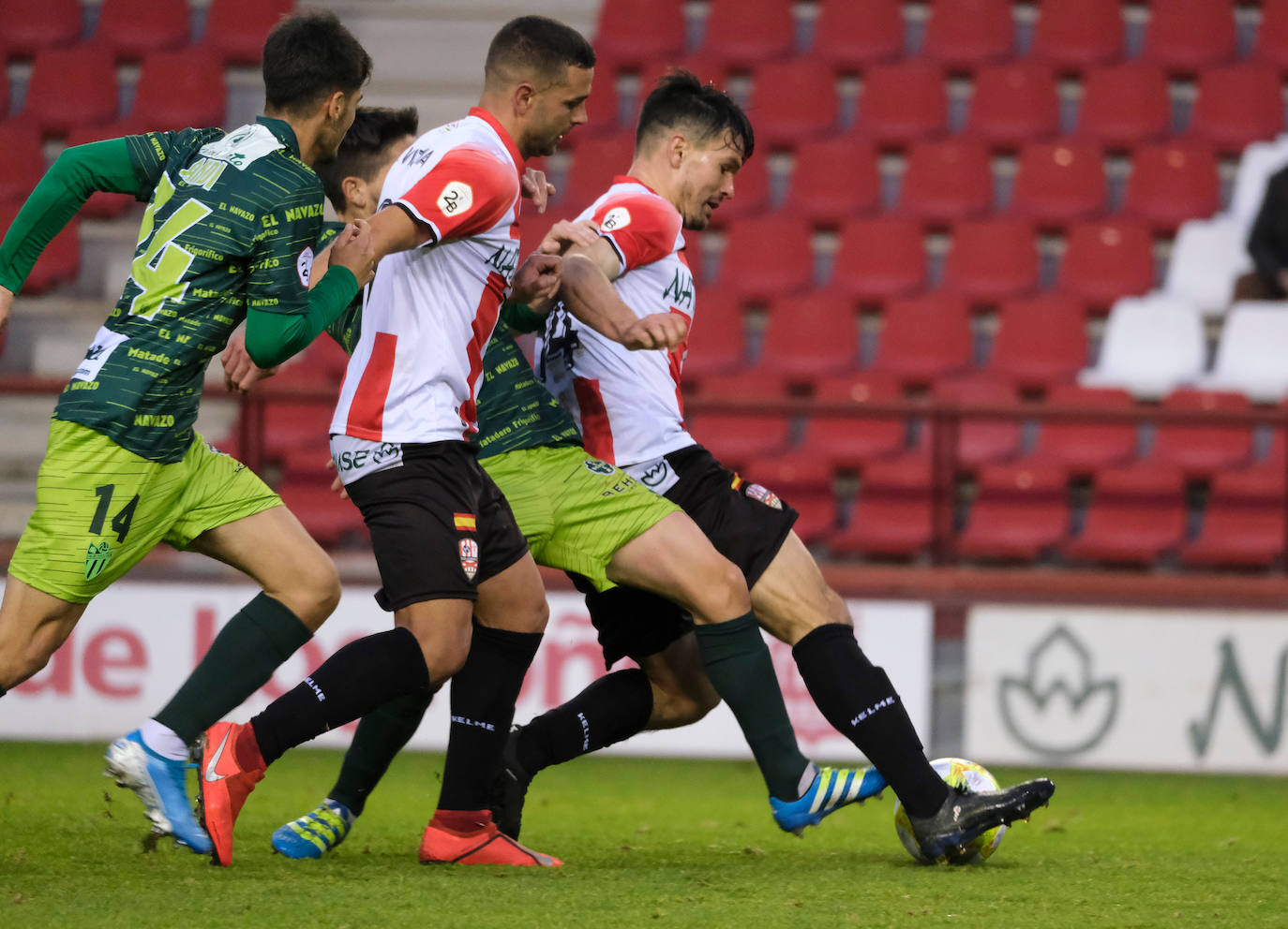 El encuentro se salda 2-0 para la UD Logroñés. 