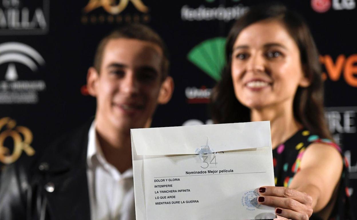 Los intérpretes Elena Anaya y Miguel Herrán han sido los encargados de desvelar la lista de finalistas.