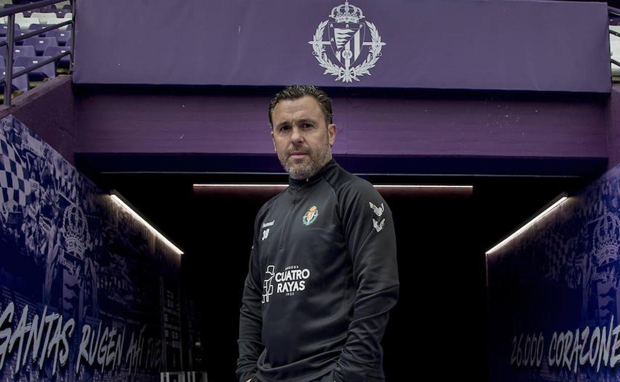 El entrenador del Real Valladolid, Sergio González. 