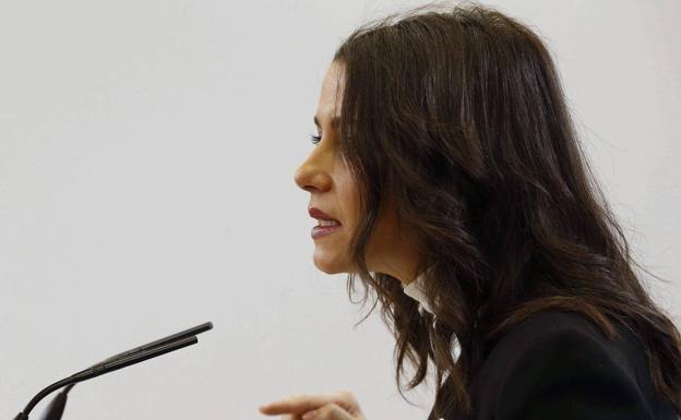 Inés Arrimadas, portavoz de Cs en el Congreso. 