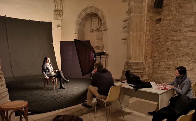 Una de las sesiones de trabajo en la capilla del Museo. 