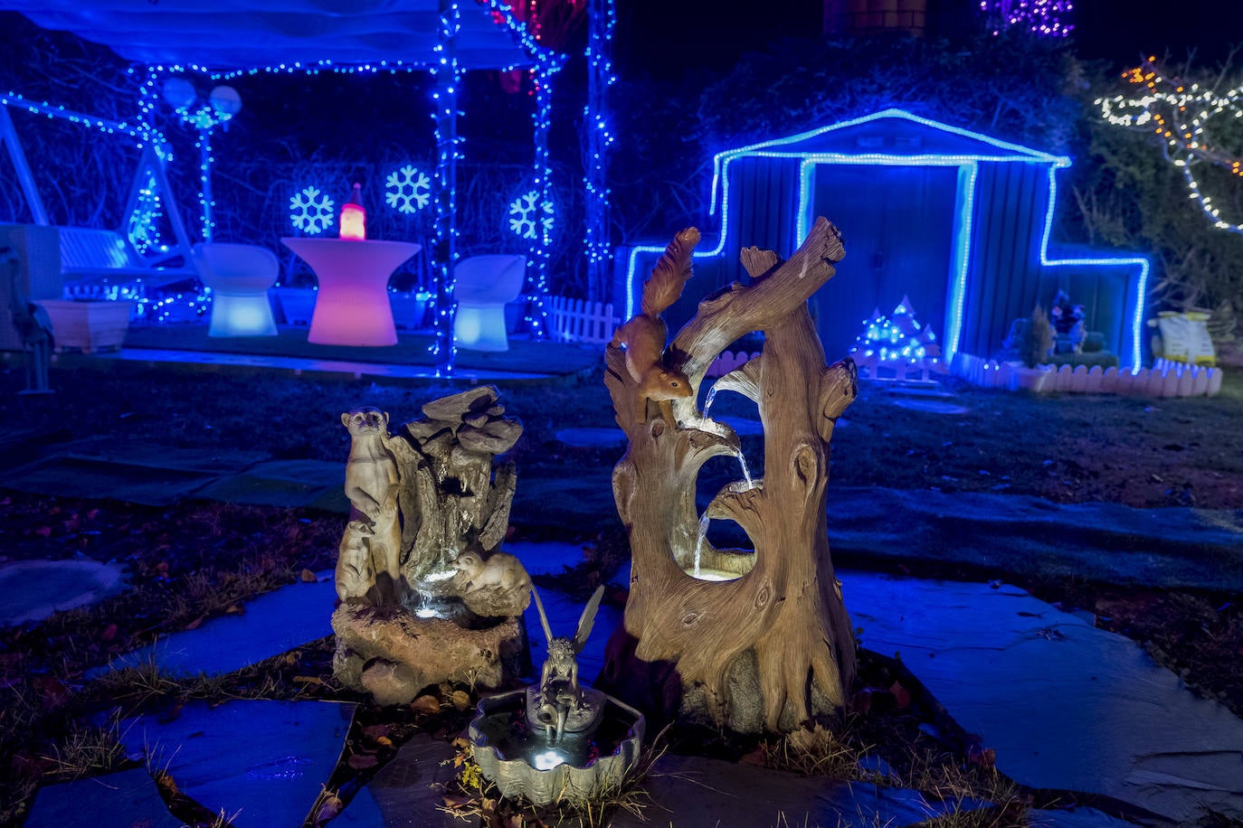 La primera jornada con luces encendidas y apertura ha ocasionado largas colas para ver el sofisticado alumbrado hogareño de cerca