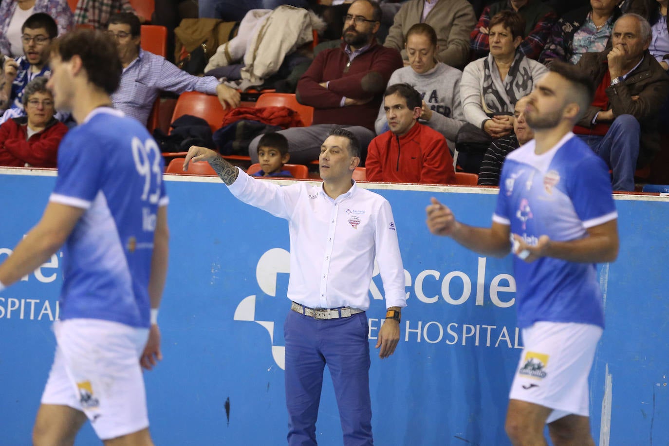 El Recoletas ha vencido al Cangas en el polideportivo Pisuerga en partido muy trabado. 