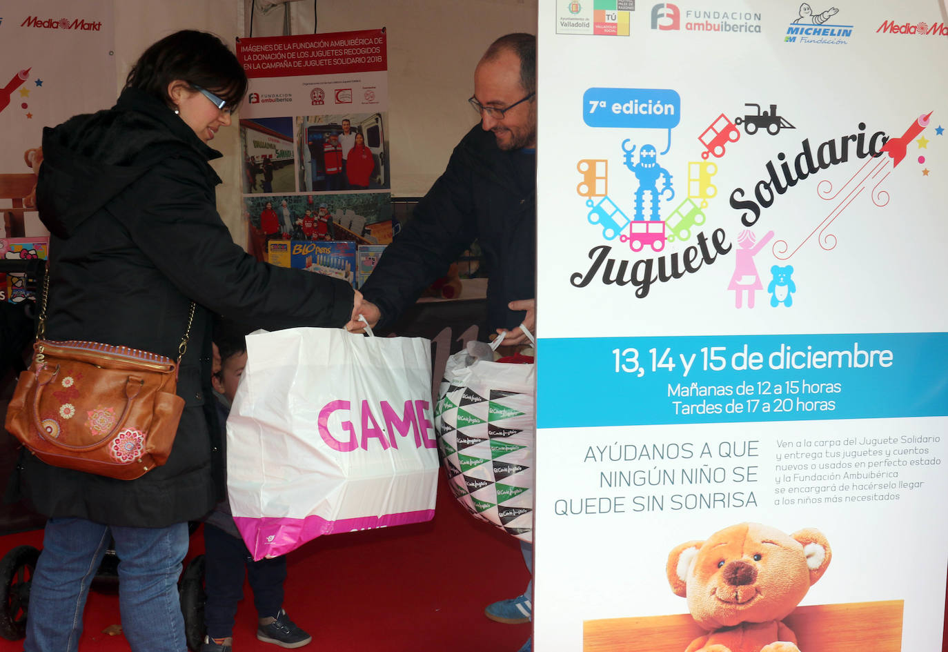 La carpa permanecerá instalada en la Plaza Zorrilla este viernes, el sábado 14 y el domingo 15, de 12:00 a 15:00 horas y de 17:00 a 20:00 horas.