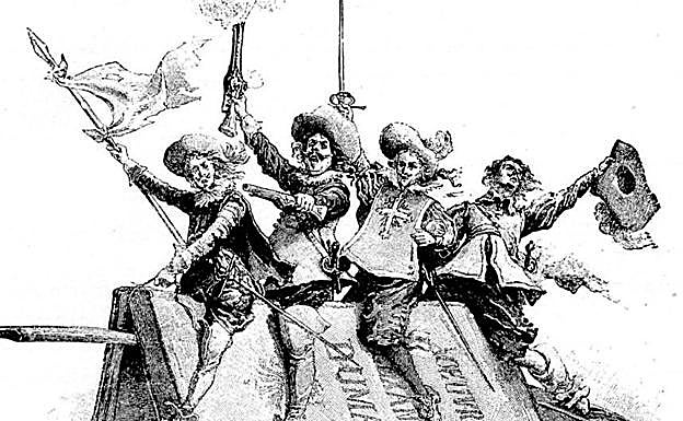 D'Artagnan y los mosqueteros. 