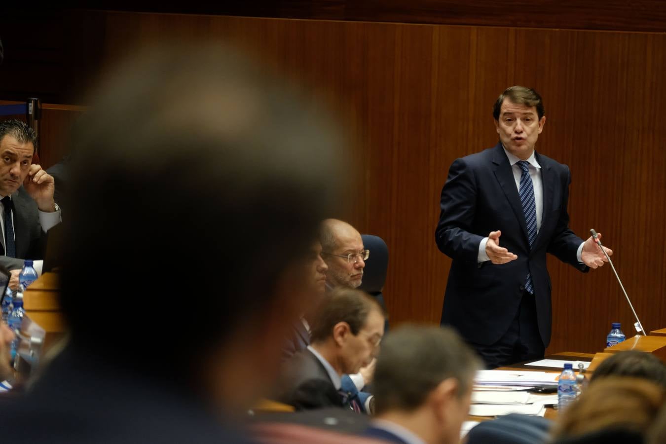 El presidente de la Junta, Alfonso Fernández Mañueco, propuso un decálogo para que Castilla y León abandere la lucha contra el cambio climático en España