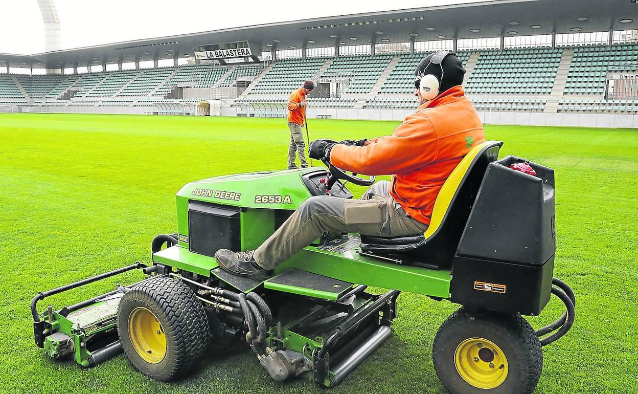 Un césped de Primera en Palencia para la Copa del Rey
