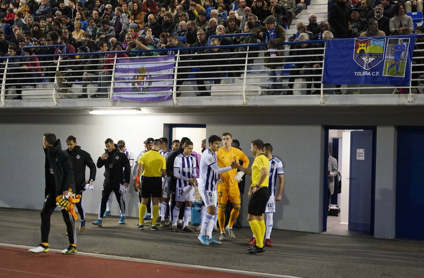 Dos goles de Aguado y uno de Ünal permiten a los blanquivioletas pasar de ronda en la Copa sin mucho desgaste