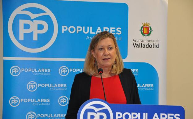 La presidenta del grupo municipal Popular, Pilar del Olmo.