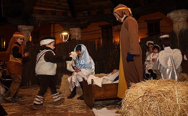 Belén viviente de Simancas, que tendrá lugar este sábado, en ediciones anteriores. 