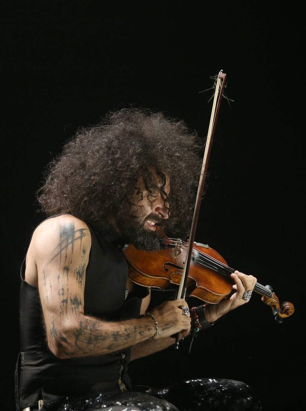 Ara Malikian, en su actuacuón en Palencia. 