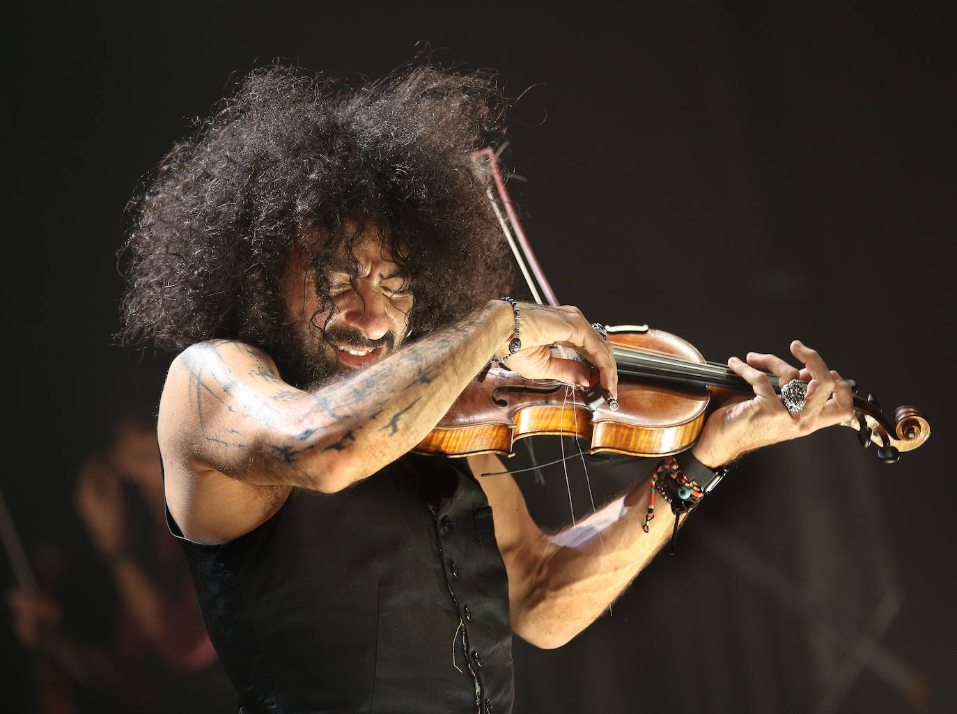 Ara Malikian, en su actuacuón en Palencia. 