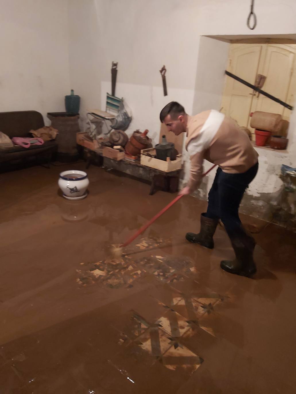 La zona norte de Palencia trata de recuperar la normalidad tras las inundaciones. 