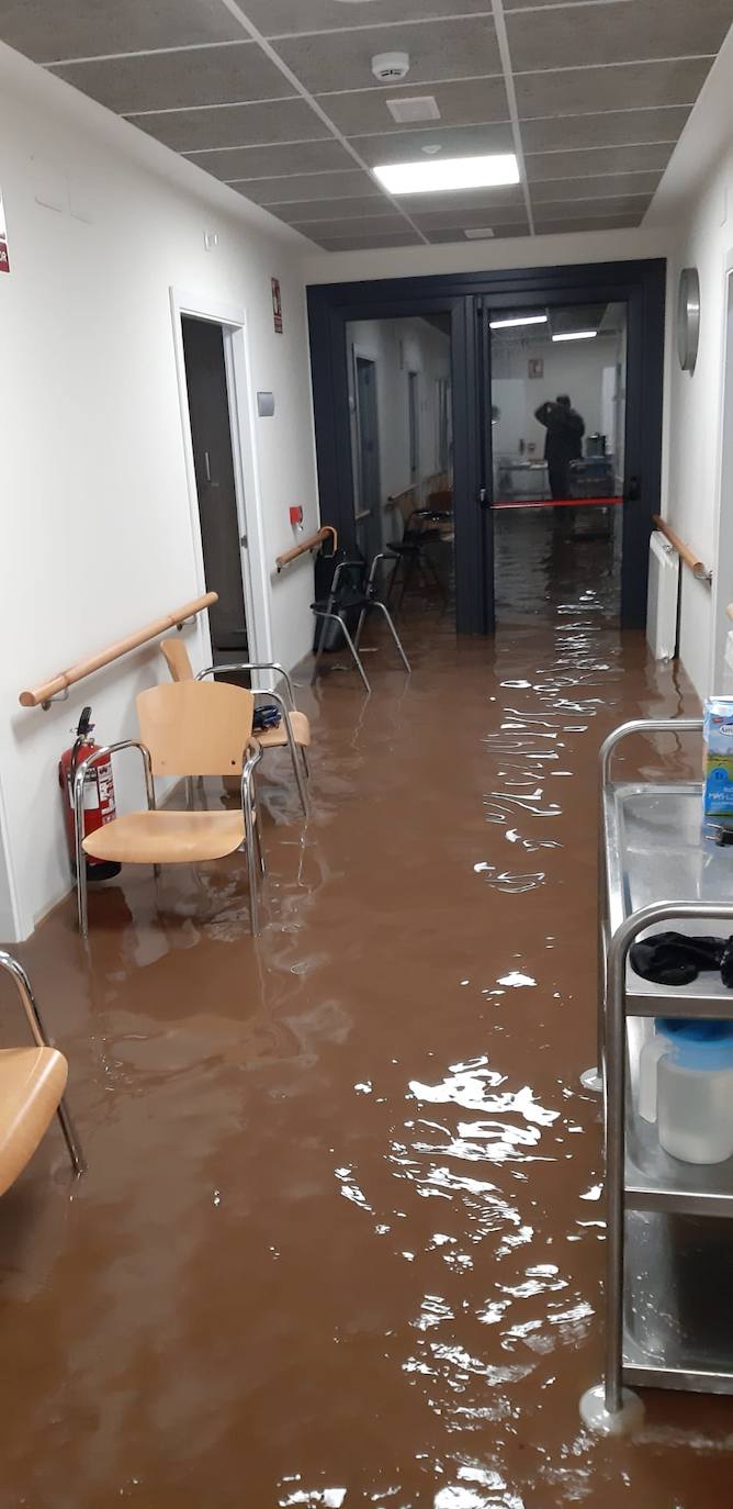 Efectos del temporal en Barruelo de Santullán. 