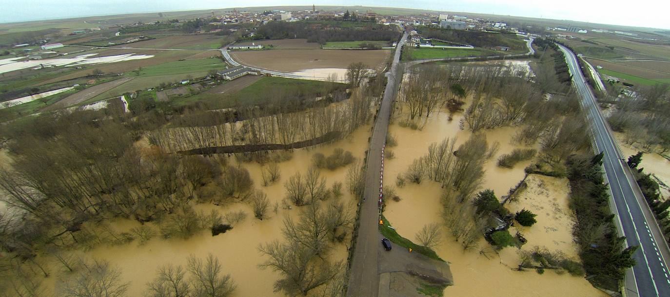 Río Cea a su paso por Mayorga.