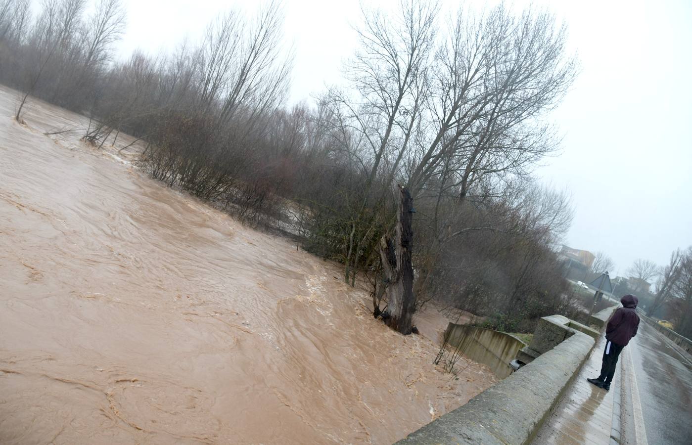 Inundaciones en el pueblo de Melgar de Fernamental.