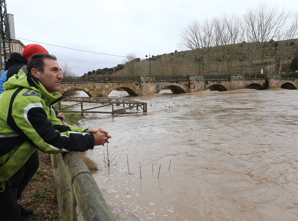 Río Pisuerga a su paso por Alar del Rey.