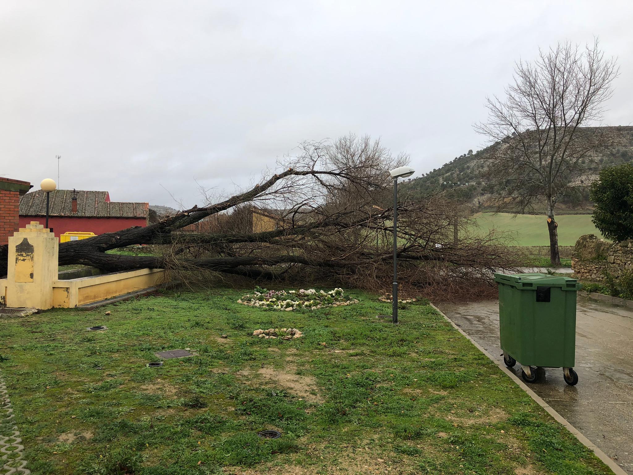 Daños en San Martín de Valveni.