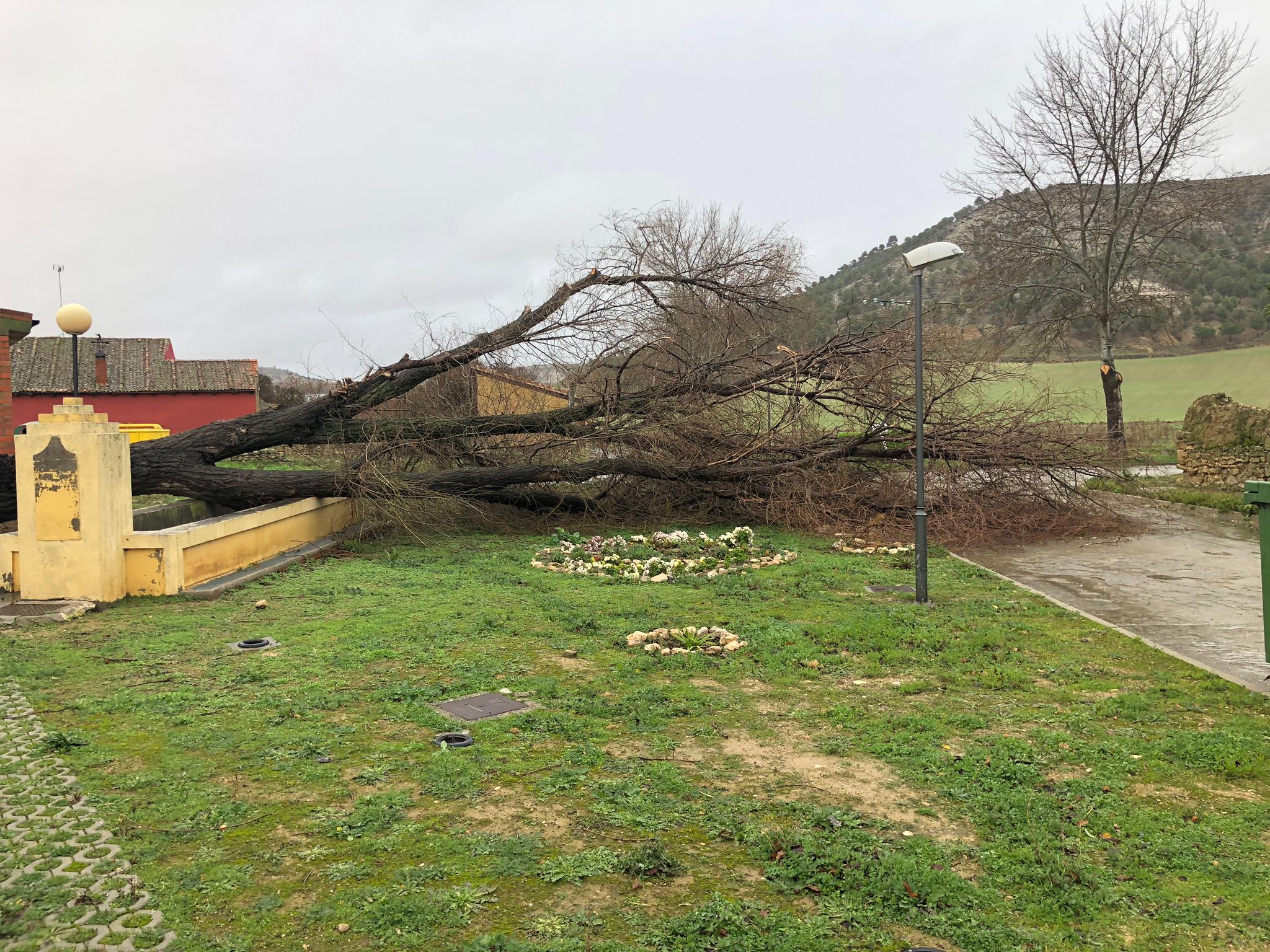 Daños en San Martín de Valveni.