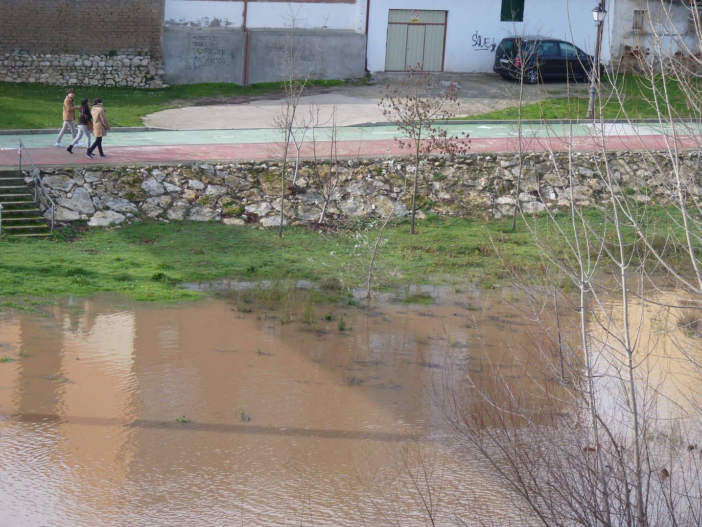 Fotos: El río Duero a la altura de Tudela el día de Navidad