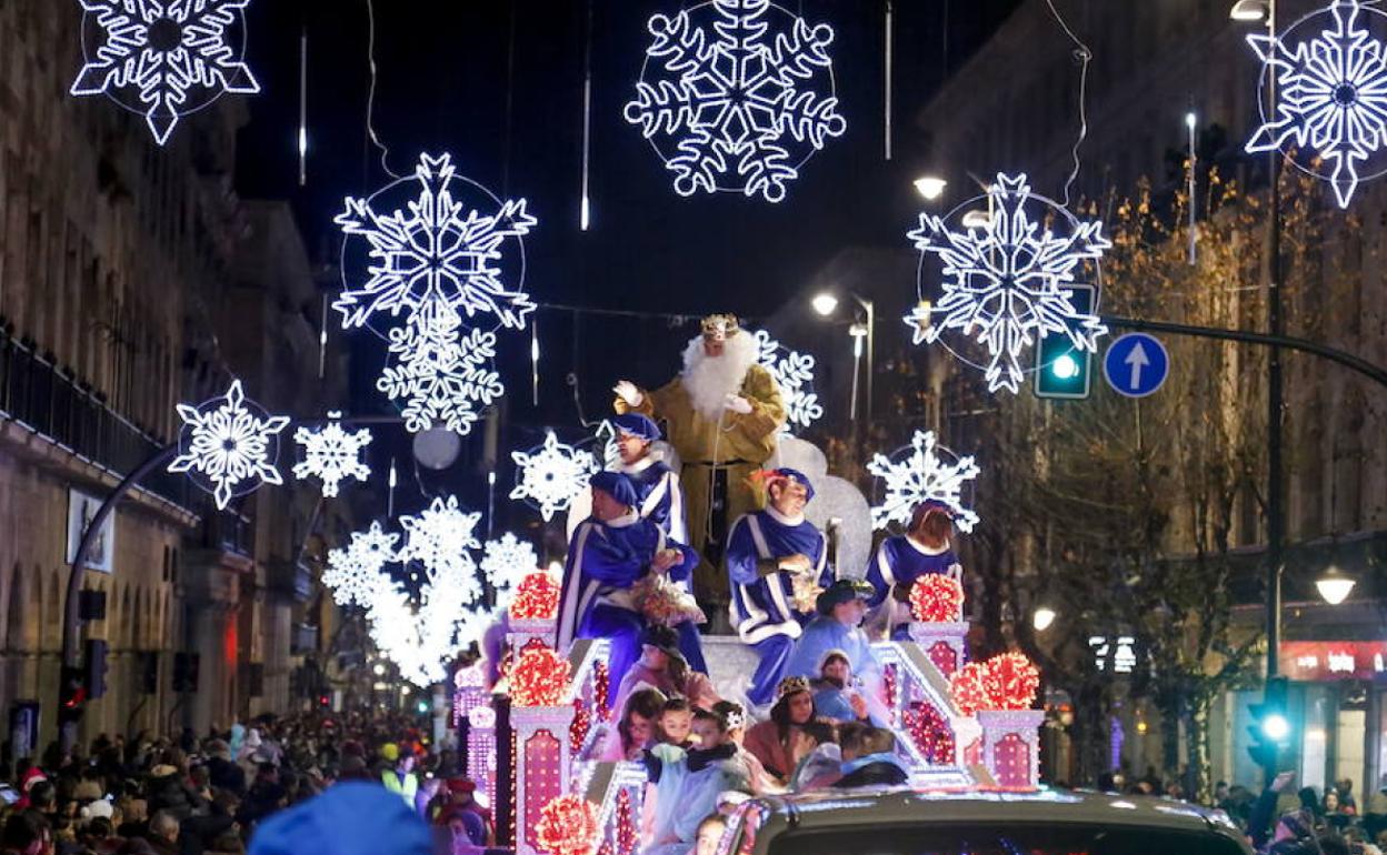 Cabalgata de este año por las calles de Salamanca.