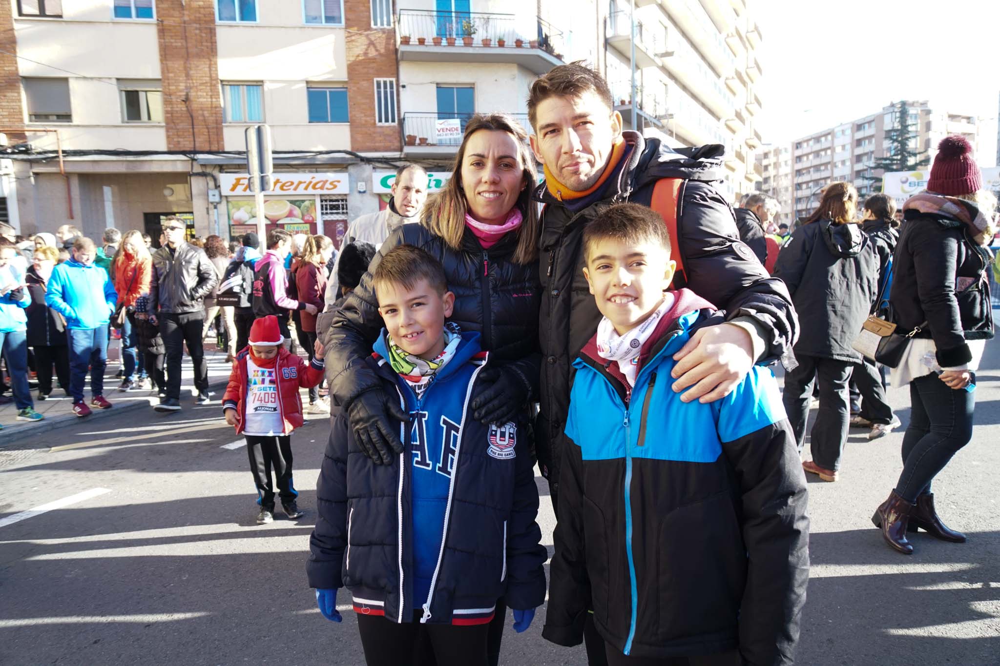 Primera carrera de niños de la San Silvestre salmantina. 