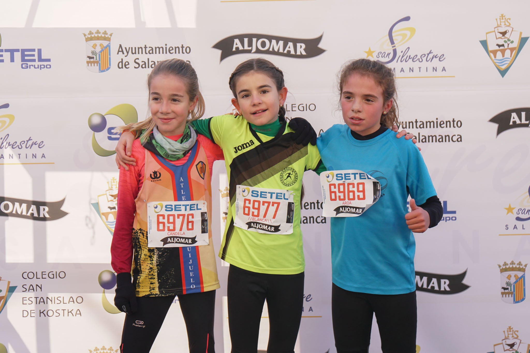 Primera carrera de niños de la San Silvestre salmantina.