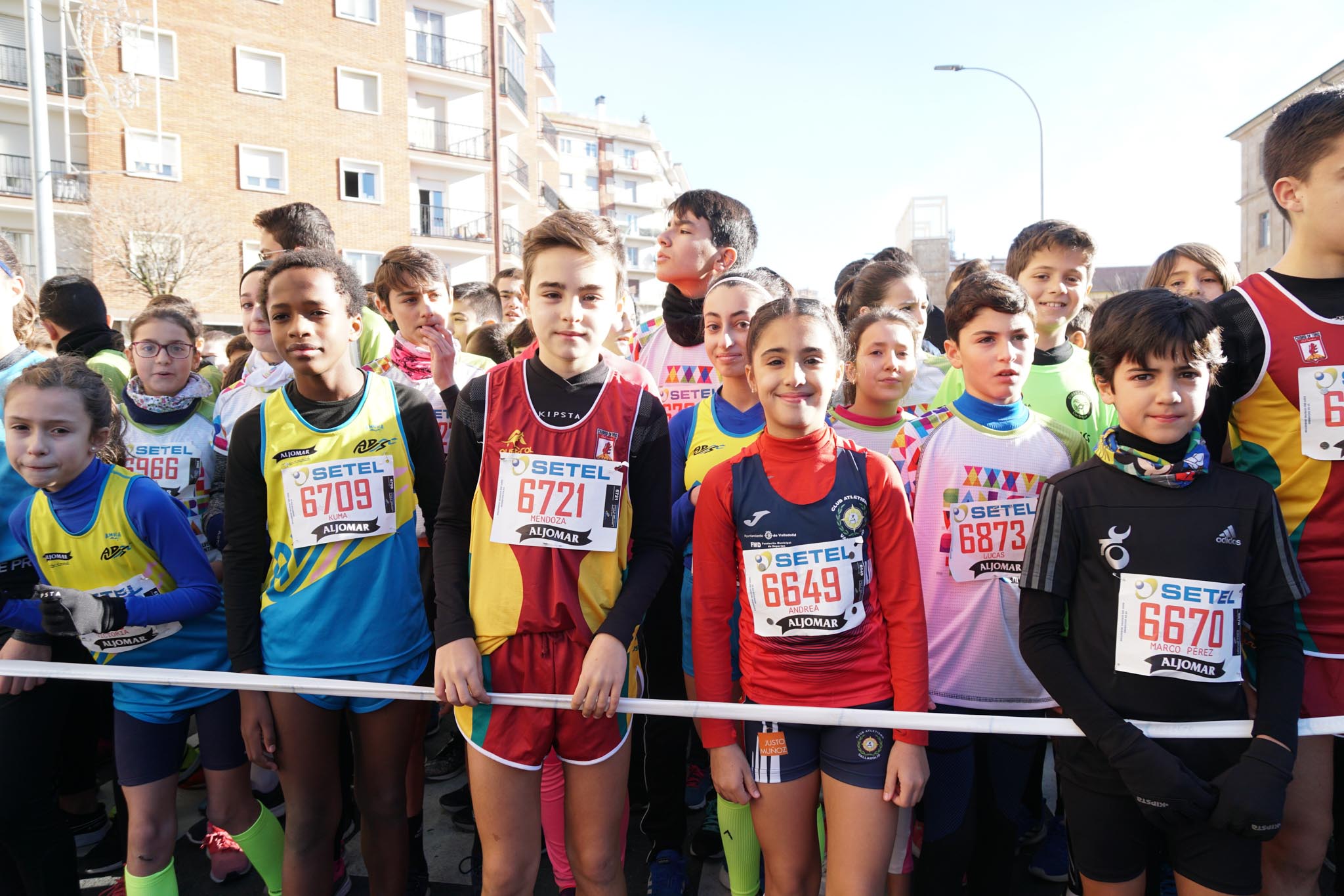 Primera carrera de niños de la San Silvestre salmantina.