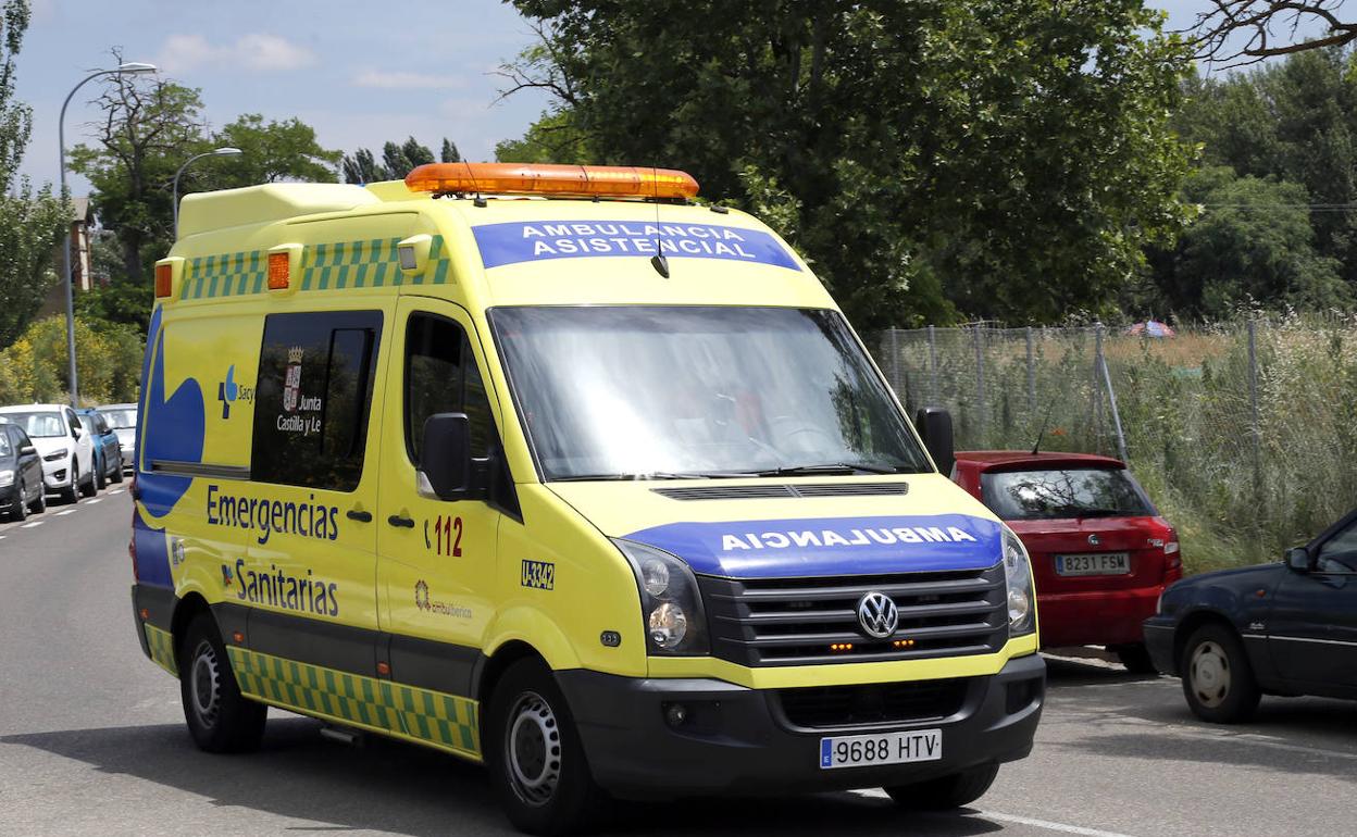 Ambulancia del 1-1-2 en Palencia.