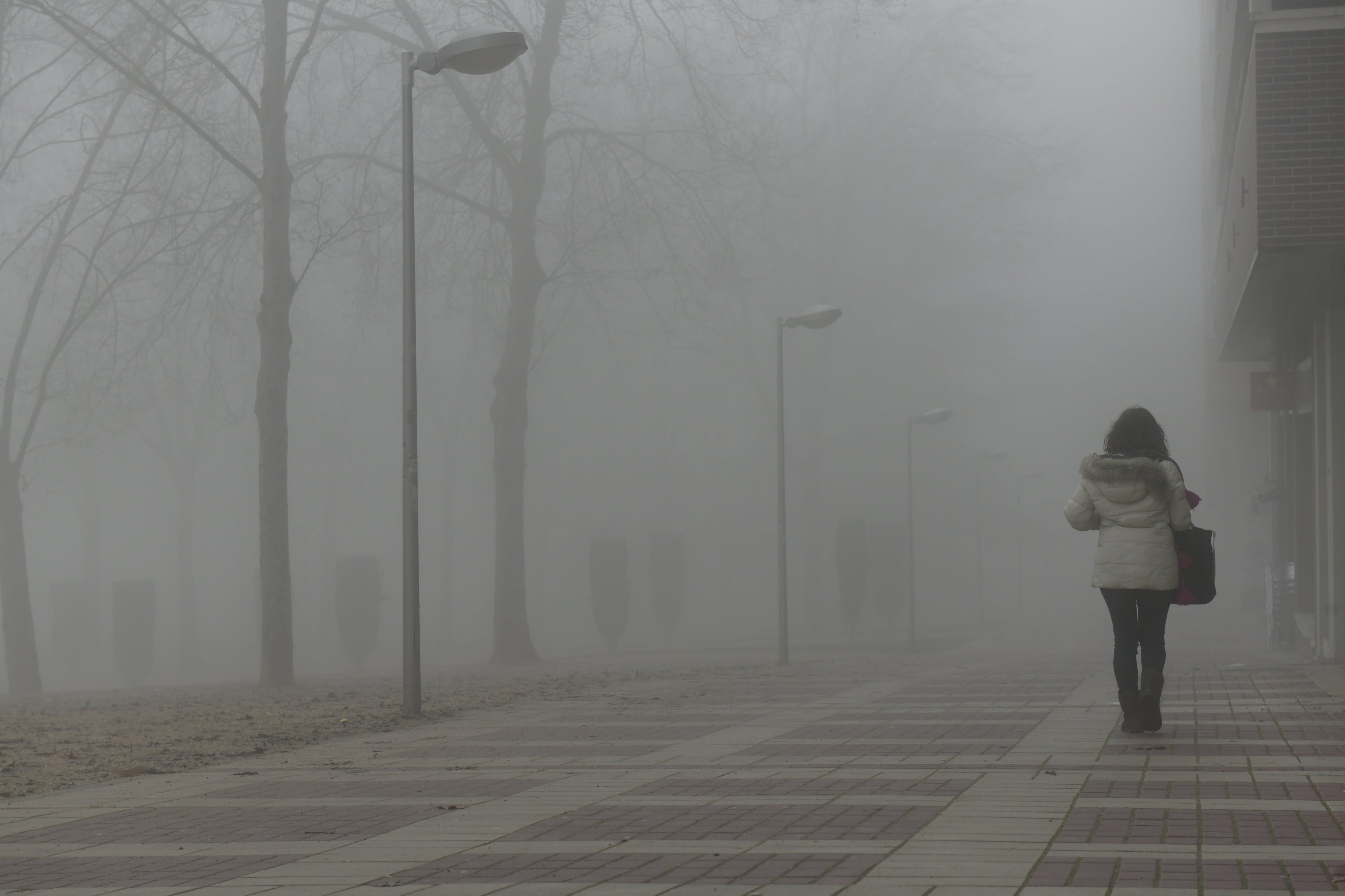 Una intensa niebla cubre toda la ciudad de Valladolid, que participa de la alerta amarilla que afecta a toda la provincia y permanecerá activa hasta las 13 horas de este lunes 30 de diciembre.