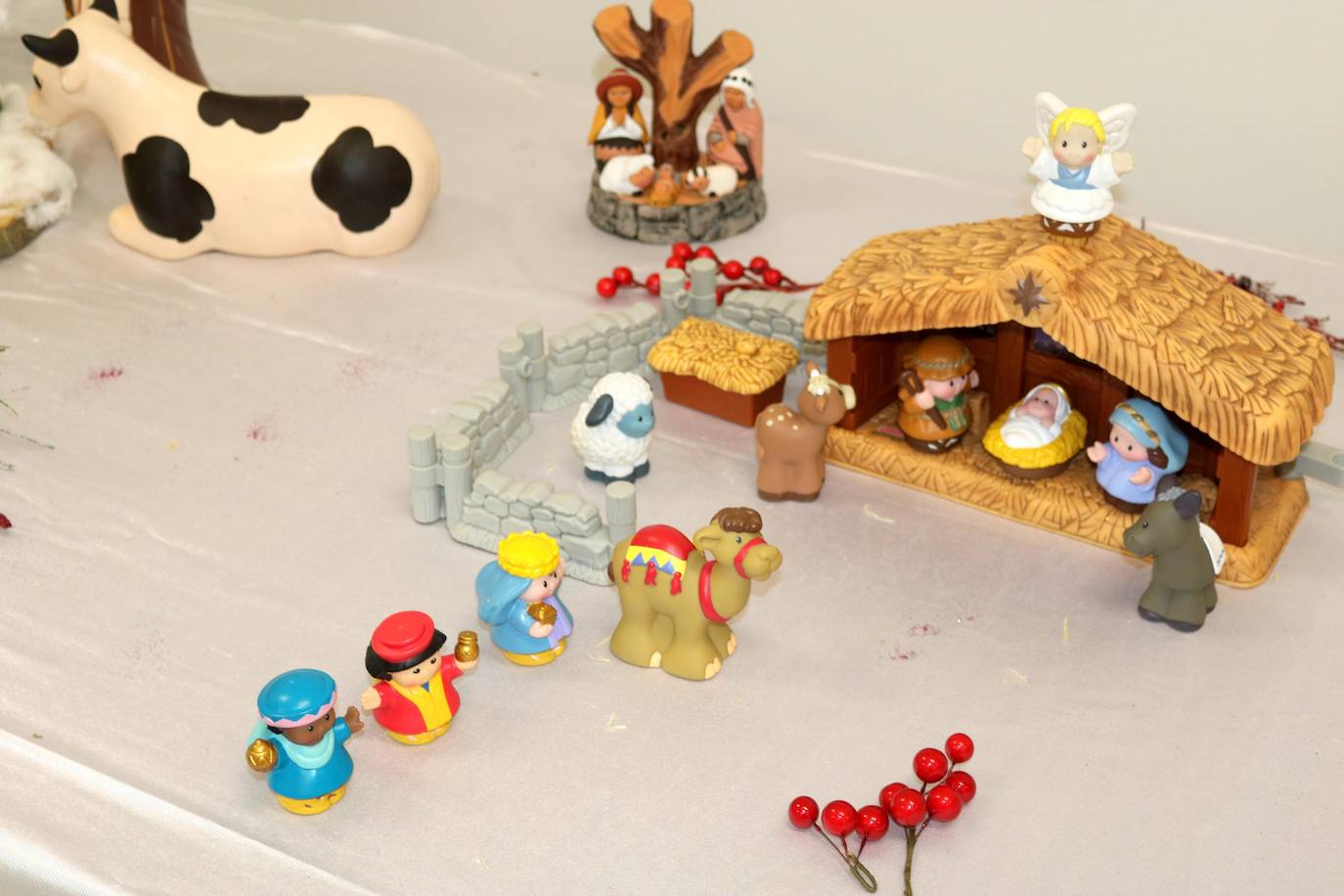 Belenes del mundo, en una exposición en Venta de Baños. 