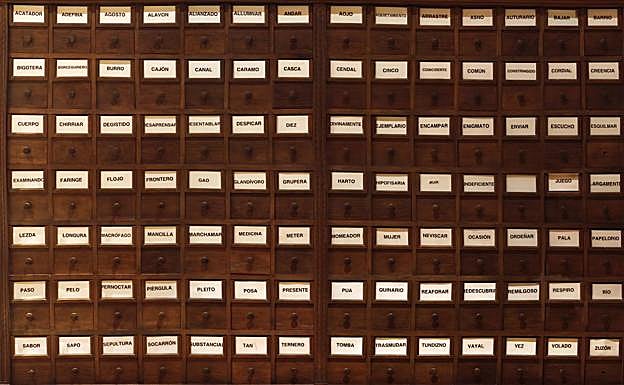 Ficheros de algunas de las palabras de la lengua española, en la Rae.